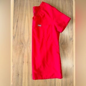 Figs Red Caterina Scrub Top